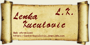 Lenka Kuculović vizit kartica